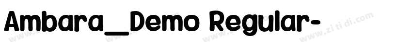 Ambara_Demo Regular字体转换
